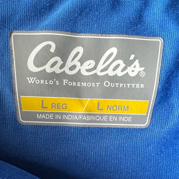 Cabela’s Long Sleeve Tee Shirt Hoodie Large L - Picture 3 of 6